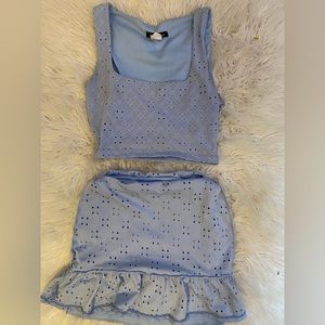 Skirt and top set